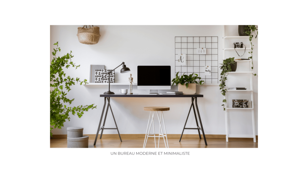 Un bureau moderne et minimaliste