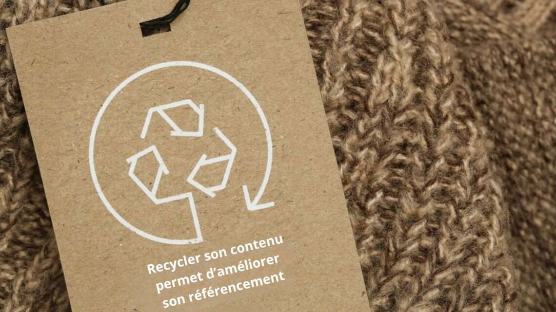 Le recyclage de contenu est important pour son référencement naturel