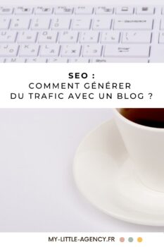 Epingle Pinterest "Comment générer du trafic avec un blog ?" @mylittleagency.fr